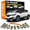 ZKMD1 ZITWO 10Pcs LED Interior Light For Renault Captur Kaptur 2013 2014 2015 2016 2017 2018 2019 2020 2021 License Plate Bulb Kit