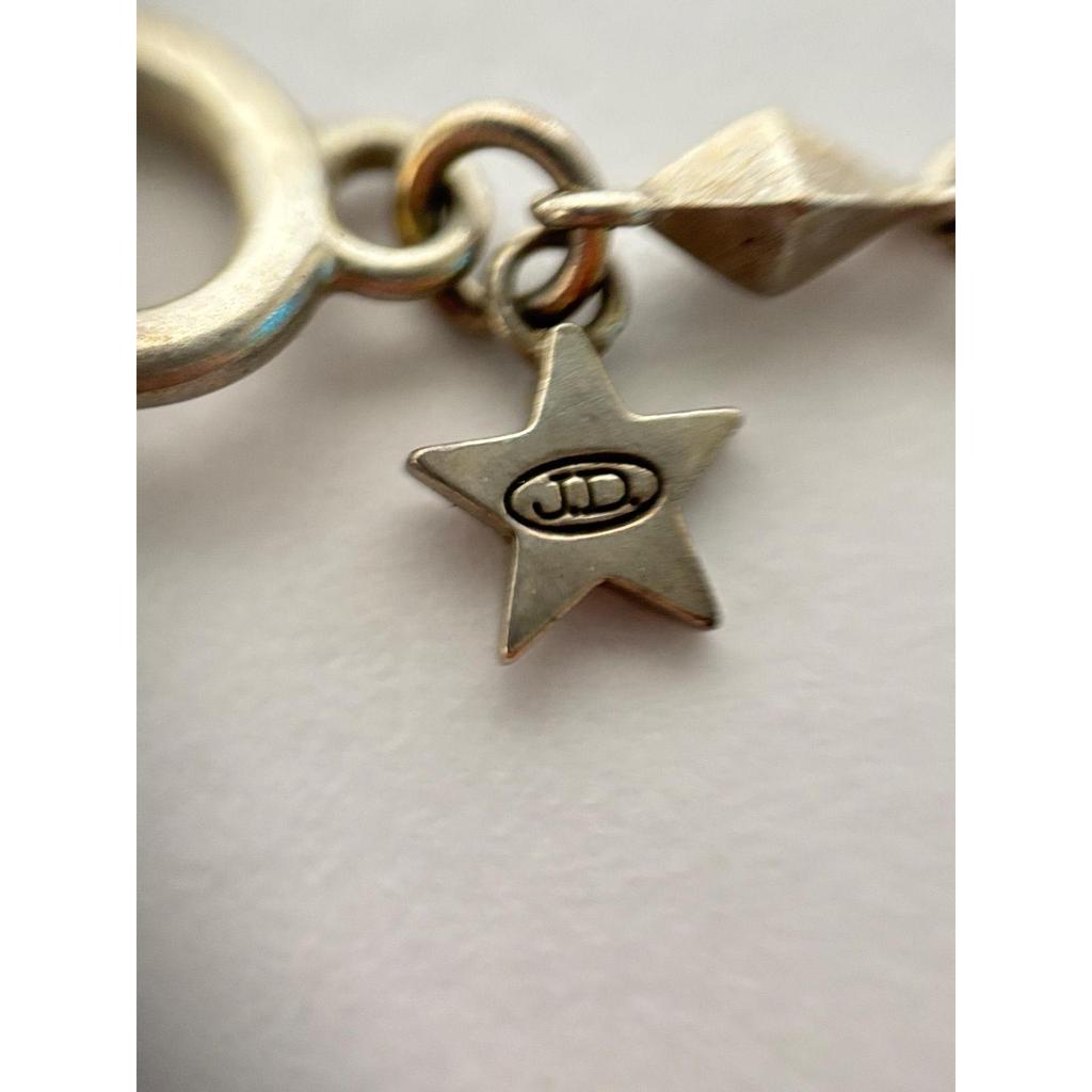 Used Justin Davis Silver 925 Silver Necklace Top CURIO Bible Cross