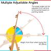 MEEDEN Easel Beech Wood Large Easel Angle Adjustable Horizontal Painting Movable Vertical Storage Supports 2 Stretched Canvases Up To 196cm Stretched