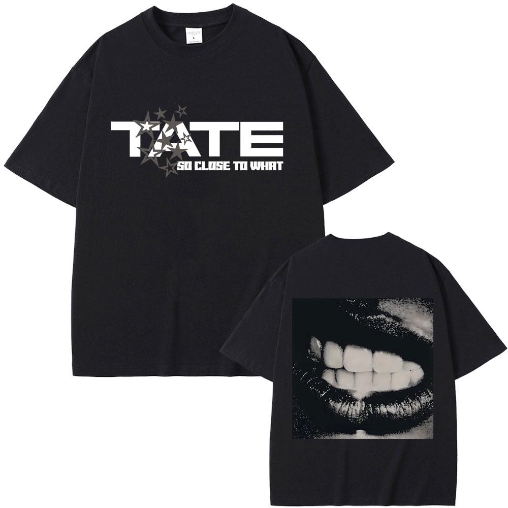 Singer Tate Mcrae T8 Graphic T Shirts Men Women Fashion Vintage Trend T-shirt Summer Male Casual Oversized Crewneck Short Sleeve