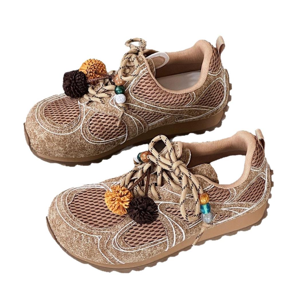 2025 new ugly cute German training shoes women's retro versatile casual sports board shoes Forrest Gump shoes outdoor mountaineering hiking shoes