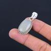Oval Natural Polychrome Jasper Sterling Silver Bezel Sister Birthday New Pendant