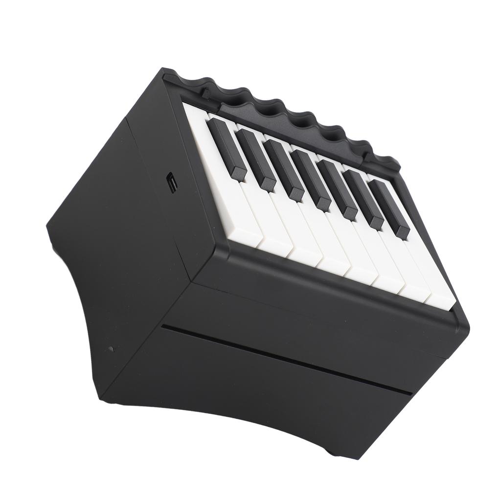 Piano Calendar USB Rechargeable Playable Piano 52 Weekly Calendar Cards with Sheet Music Black