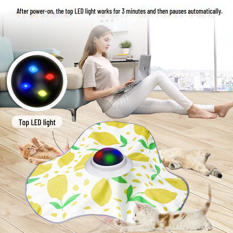Interactive Touch-Activated Cat Teasing Toy - Automatic Electric Self-Play