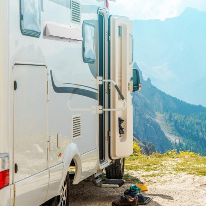 Exaustor de Cozinha Trailer Cobertura de Ventilação de Exaustão de Fogão Protetor Solar Acessórios de Ventilação de Ar Compatível para Ventilações de Parede Lateral de Autocaravana