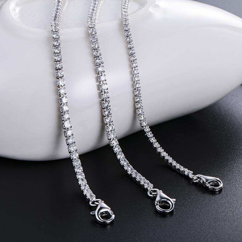 Women Jewelry Fashion Charming 925 Sterling Silver Tennis Bracelet for Girl Lady Women
