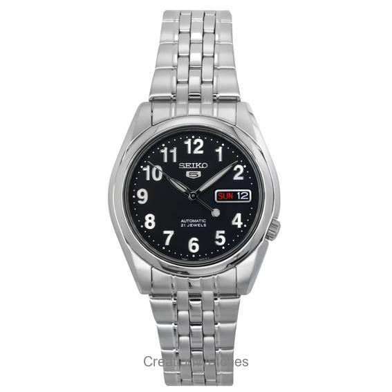 

Восстановленные мужские часы Seiko 5 Automatic 21 Jewel SNK381 SNK381K1 SNK381K чёрный