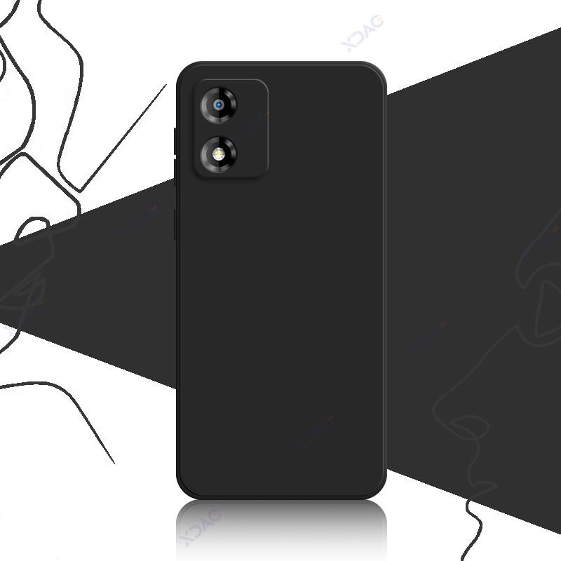 Handyhülle für Motorola Moto E13 MotoE13 6.5" Global 360 Weich Luxus Quadratisch Flüssigsilikon Rückseite Abdeckung Armor Tasche