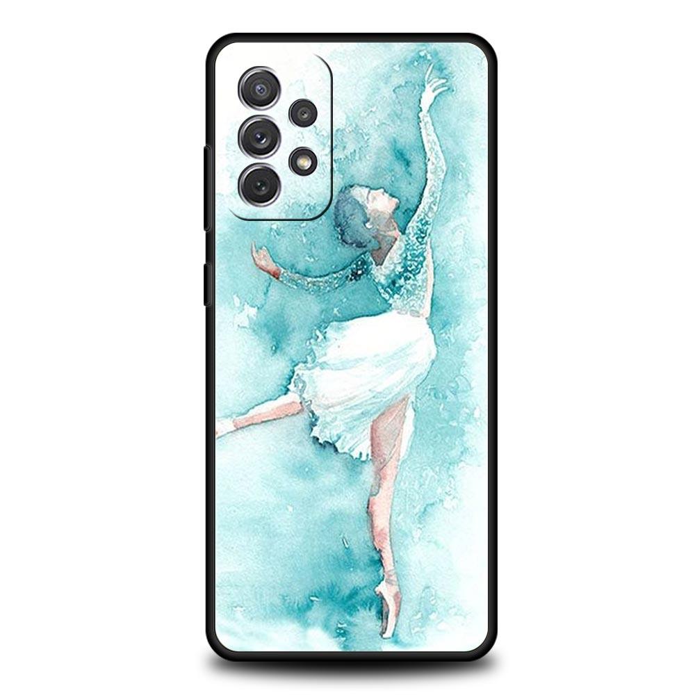 Gymnastics Water Color Case for Samsung A51 A71 A21S A12 A11 A15 A25 A31 A41 A23 A33 A53 A73 A03S A05S A13 5G A35 A55 Cover