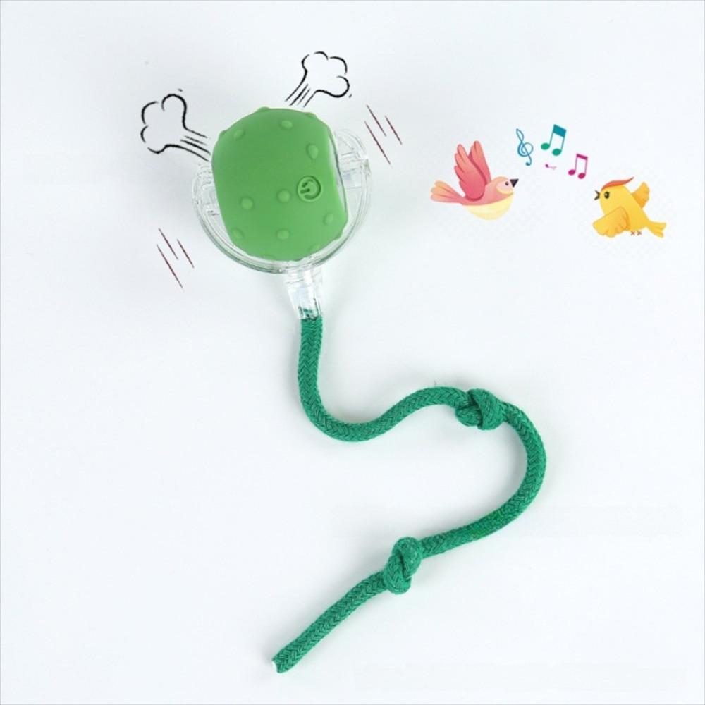 Automatic Smart Cat Toys Fast Rolling Imitate Mouse Tail Dog Cat Training Ball with Bird Sounds Indoor Playing