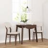 VidaXL Dining Chairs Cushions 2 Pcs Brown Solid Rubberwood, Dining Chair, Chair, Living Room Chair, Chairs At 4102523
