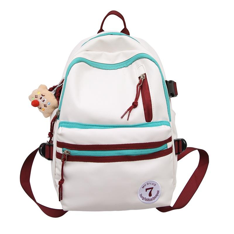 

Женский рюкзак для младших школьников, школьная сумка большой емкости, мужской спортивный дорожный рюкзак, компьютерная сумка белый