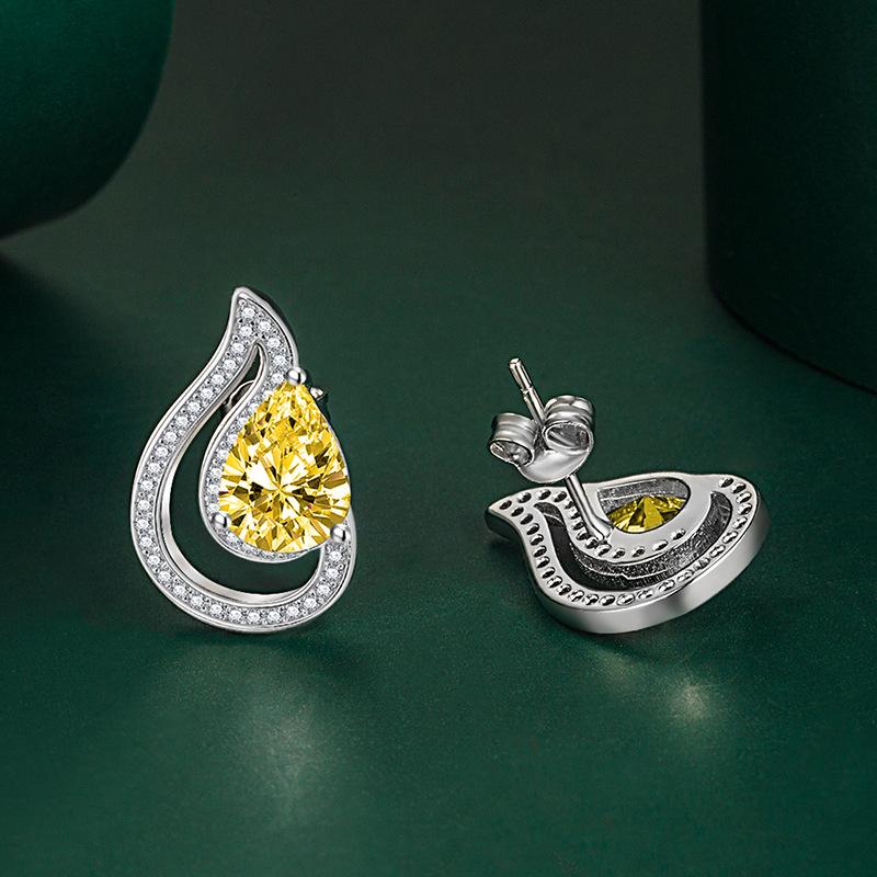 BELLA BOX Elegant Drop Earrings Lady Luxury Wedding Engagement Jewelry Gifts