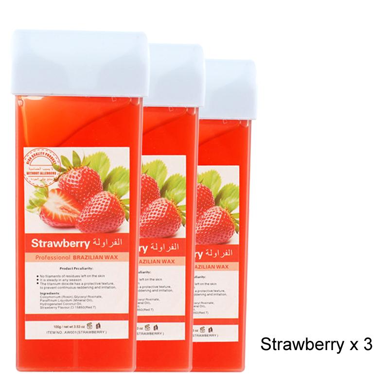 Roll On Refill Hair Removal Wax Painless Depilatory Wax Roller Honey Wax Body Hair Removal For Any Roll On Wax Warmer Cartridge