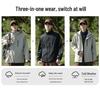 Men's Custom Logo Waterproof 3-in-1 Outdoor Jacket Set with Fleece Lining, Autumn/Winter Workwear, Women's Group Printed Version Available