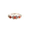 Retro New Chinese Style South Red Wheat Simple Versatile 925 Sterling Silver Jewelry Forest Floral Opening Rings  02897
