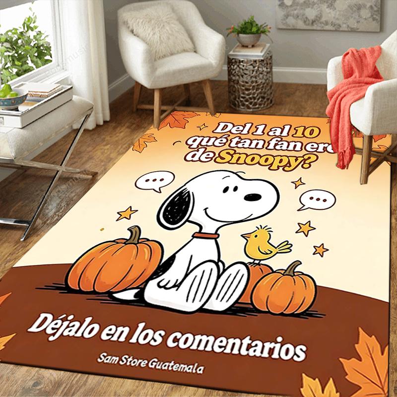 1Pc Snoopy Halloween Mummy Night Rug Office Carpet Indoor Outdoor Doormat Nonslip Soft And Comfortable Living Room Christmas Halloween Gift D91896