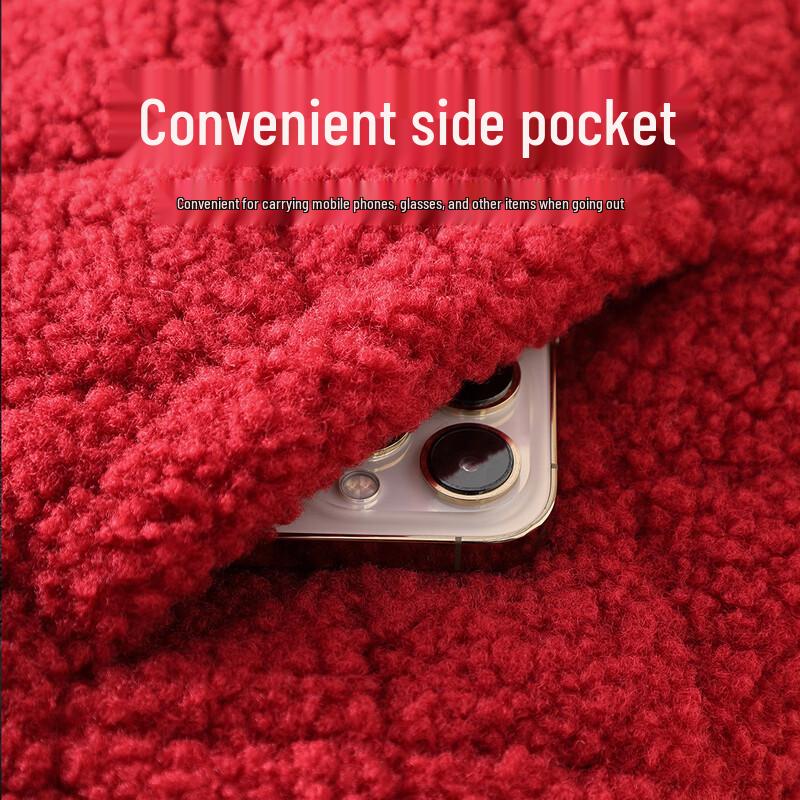 Verdickte Damenjacke aus Kunstlammfell