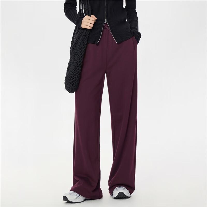 Giordano Women's Relaxed Wide-Leg Drawstring Casual Pants