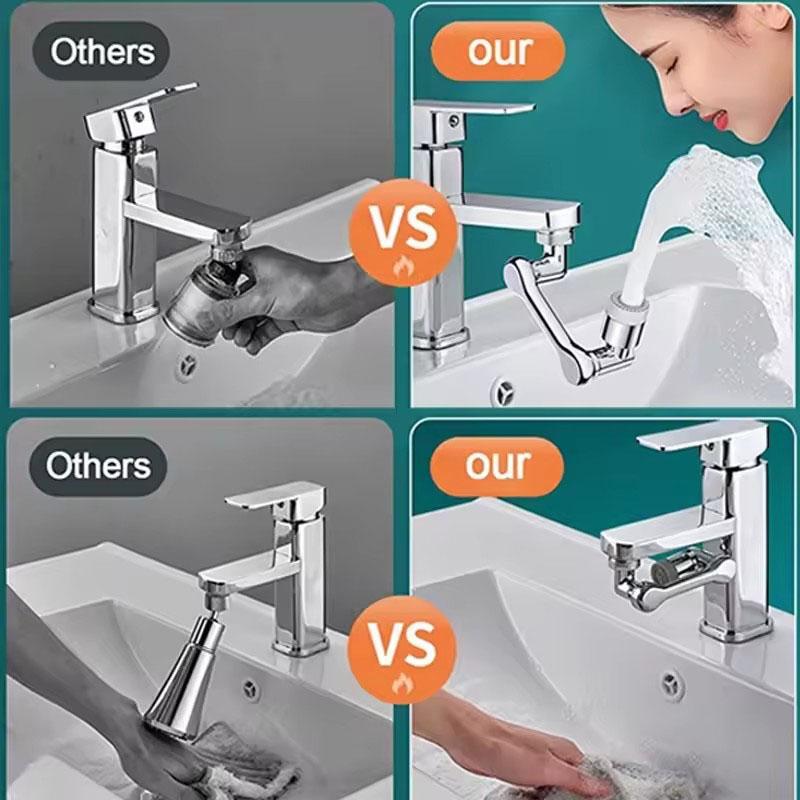 Xiaomi Universal Metal Copper Kitchen Faucet Aerator Extender 1080° Rotation Spray Head Tap Extension 360° Sink Sprayer  Water Saving
