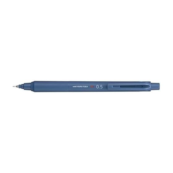 Mitsubishi Pencil KURUTOGA KS Mechanical Pencil, 0.5mm, Iron Blue, M5KS1P.10 - Features the rotating lead mechanism, new engine, elastomer grip, and
