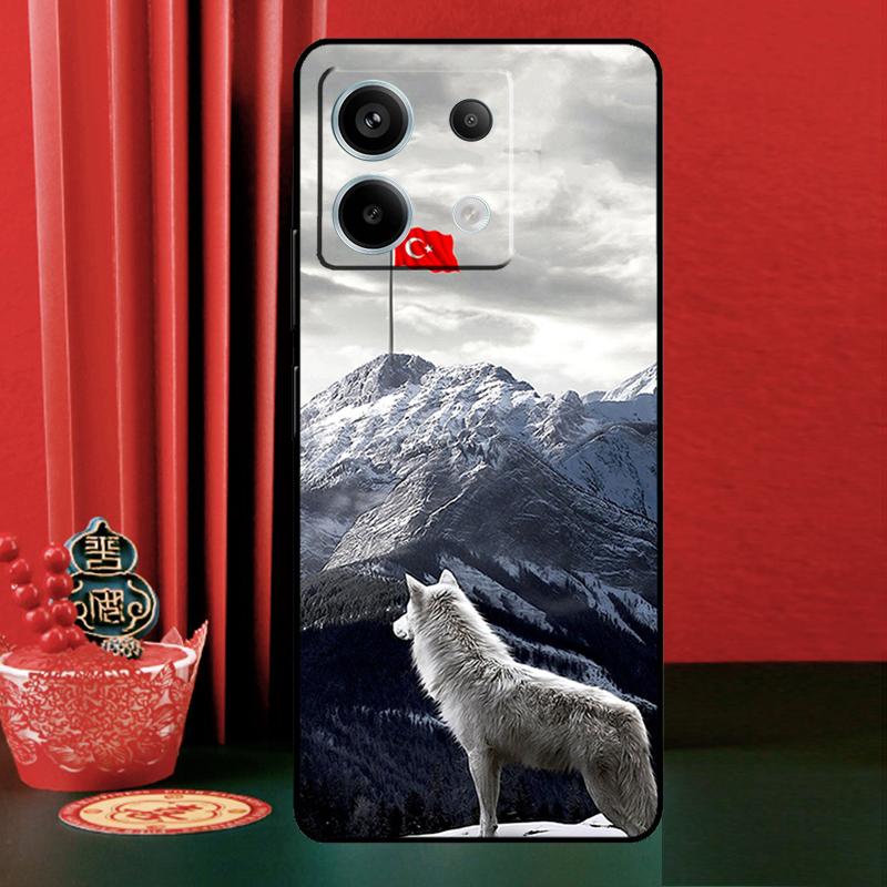 Turkey Wolf Mustafa Kemal Atatürk For Xiaomi Redmi Note 14 13 12 9 10 11 Pro 9S 10S 11S 12S Redmi 13C 10C 12C 14C Phone Case Redmi 13 4G