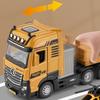 Simuation Engineering Truck Trailer Model Car Helicopter Set Boy Diecast Vehicle Car Toy For Boys Girls Kids