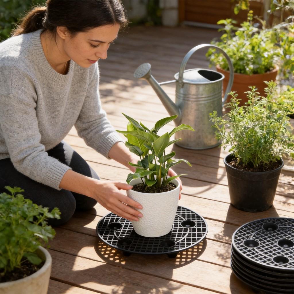Nursery Seedling Tray With Thickened Drainage Base For Flower Pot Cultivation