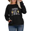 Women's Fashionable Casual Plus-Size Long Sleeve Pullover Printed Sweatshirt