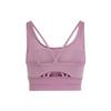 Adidas Essentials Medium-Support Bra Solid Logo Design Quick-Dry Yoga U-Back Sports Bra Women underwear Purple IL2944