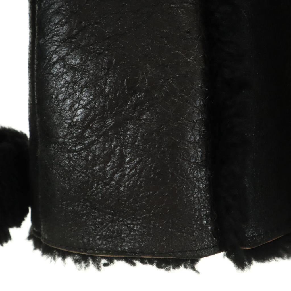 PALMUS Cuir de mouton Manteau en mouton F noir Femme Occasion