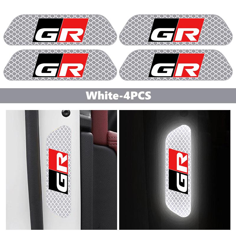

Car Stickers Wheel Eyebrows Reflective Warning Stickers Reflective Strip Accessories For Toyota Crown GR Corolla YARIS Auris