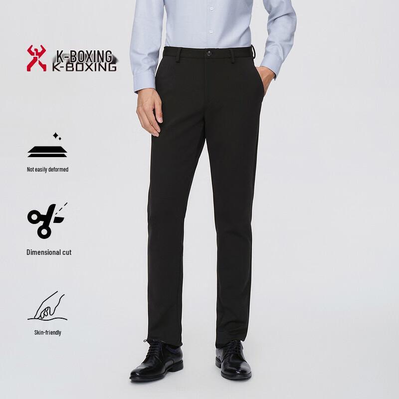 

K-Boxing Men s Stretch Business Casual Straight-Leg Trousers 38