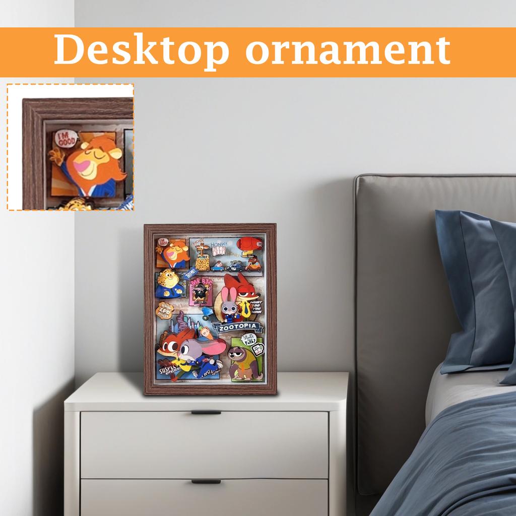 3D Stereoscopic Photo Frame Painting Handmade Creative DIYJigsaw Puzzle Children's Educational