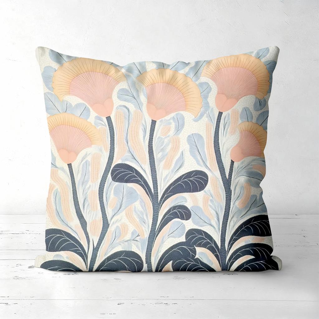# Boho Floral Print Throw Pillow Covers Pattern Cushion Cover Suitable For Sofa Bedroom Car Pillow Cover