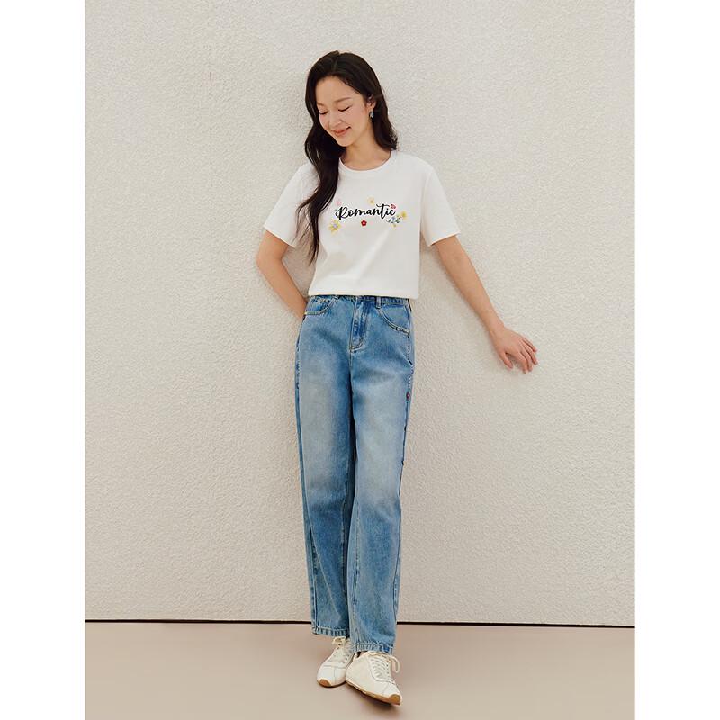 INMAN Women's Lyocell Denim Carrot Cropped Pants