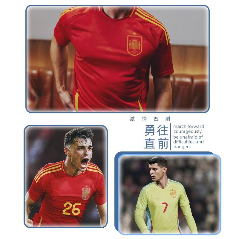 2425 European Cup Spanish Yamal Jersey No. 19 Morata No. 7 National Team Training Jersey Football Jersey