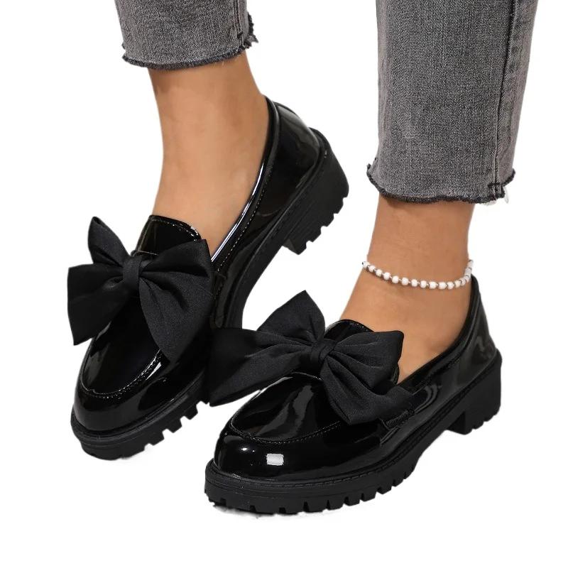 Fashion 2024 Brand Women's Shoes Slip on Women's High Heels Fashion Butterfly-knot Office and Career New String Bead Solid Heels Women