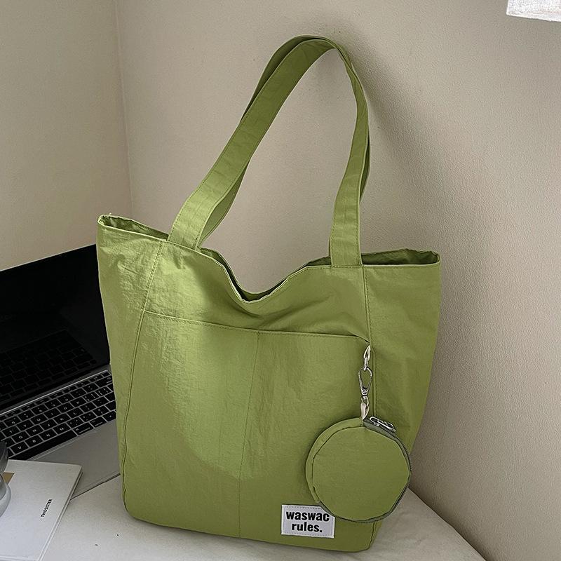 Summer new new waterproof nylon casual shoulder cloth bag women's large-capacity commuter tote bag