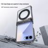 Samsung Z Flip7 FE Case: Four-Corner Drop Protection, 360° Rotating Stand, Wireless Charging Compatible for Flip6/5