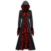 Cosplay Medieval Court Dress Court Vintage Dress Long Sleeve Court Vintage Hooded Pendulum Print