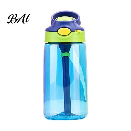 Anti Choking Training Bottle for Kids Cartoon Sippy Cup, 470ml Water with Straw Adjustable Strap, Pop Up Toddler Lid Flip Top Tumbler School, Portable