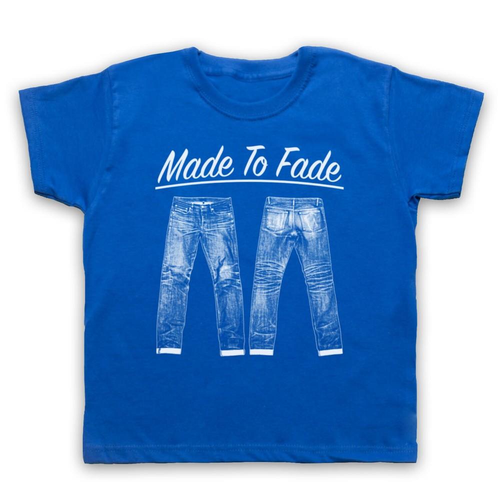 

Made To Fade Denim Jeans Cool Retro Vintage Fashion Kids Childs T-Shirt XL