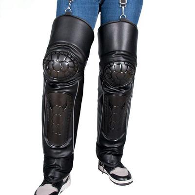 Επιγονατάκια ιππασίας μοτοσικλέτας Ζεστά και κρύα, πλήρη μάλλινα τυλιγμένα, παχύρρευστα επιγονατάκια ιππασίας εξωτερικού χώρου για το χειμώνα