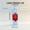 1PC Red Lotus Flower Mandala 750ml Color Plastic Sports Water Bottle Leakproof Flip Straw Lid Suitable for Sports Office Home Use
