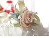 Ivory White Rose Wedding Flower Basket for Bride and Flower Girl