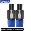 NL4FC Twist Lock 4 Pole Speaker Plug Connector Adapter Compatible for NL4FX NLT4X NL2FC for Amplifier Speaker Interconnect