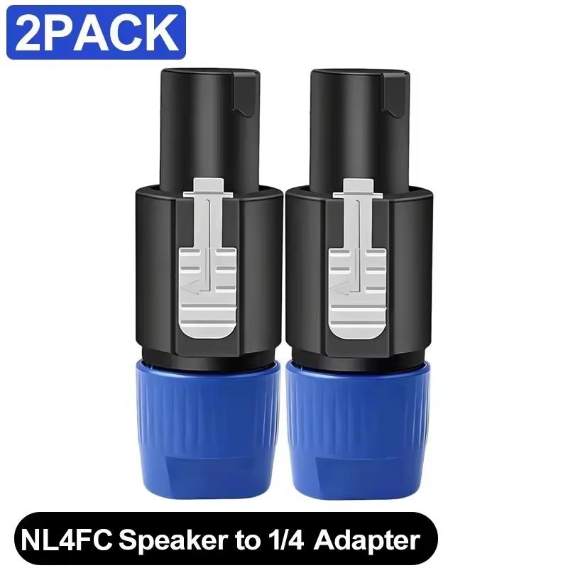 NL4FC Twist Lock 4 Pole Speaker Plug Connector Adapter Compatible for NL4FX NLT4X NL2FC for Amplifier Speaker Interconnect