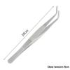 Extra Long Stainless Steel Bent Tip Tweezers for Aquatic Plants and Multi-Purpose Use.