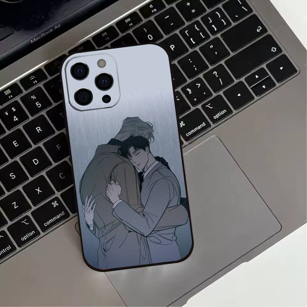 BL Manhwa R-roses And Champagne  Phone Case For iPhone 17,16,15,14,13,12,11 Plus,Pro Max,XS,Soft Silicone Black Cover